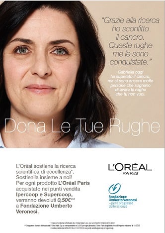 «Dona le tue rughe»: la campagna a sostegno delle donne col cancro