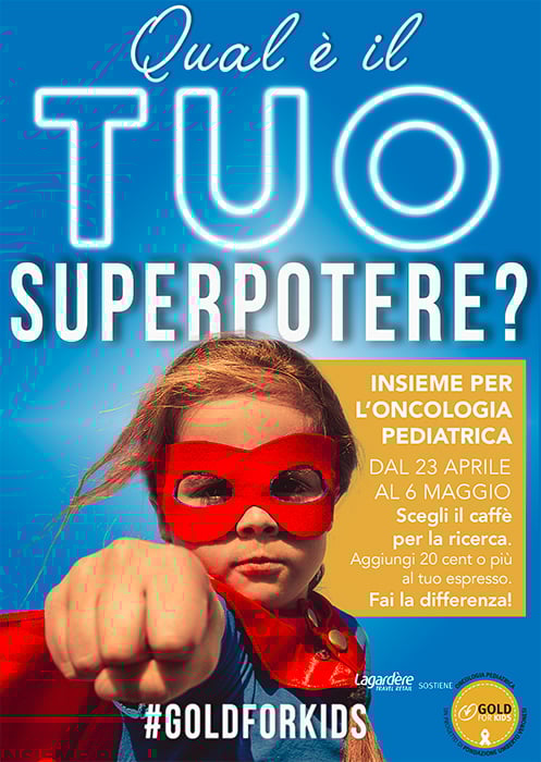 Con Lagardère un caffè per i bambini colpiti da tumore