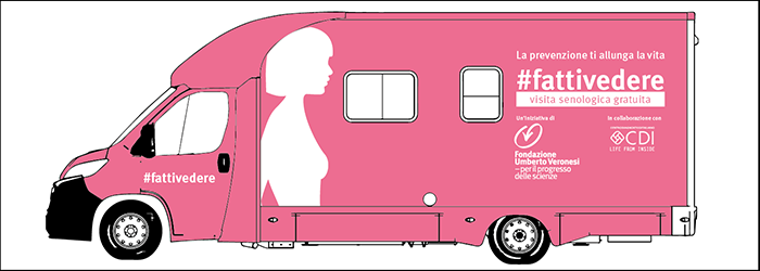 A Milano un camper rosa per la diagnosi precoce del tumore al seno