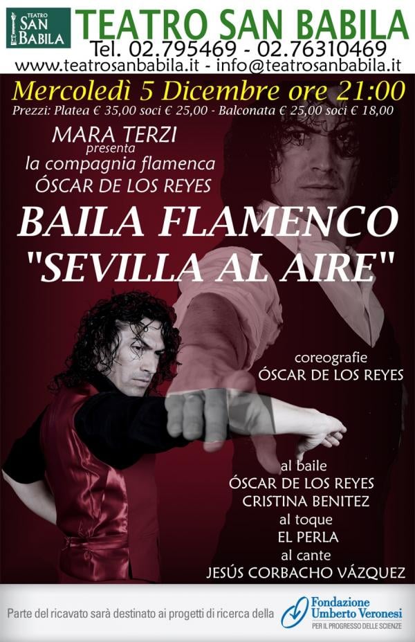 Spettacolo di flamenco a favore della Fondazione Veronesi