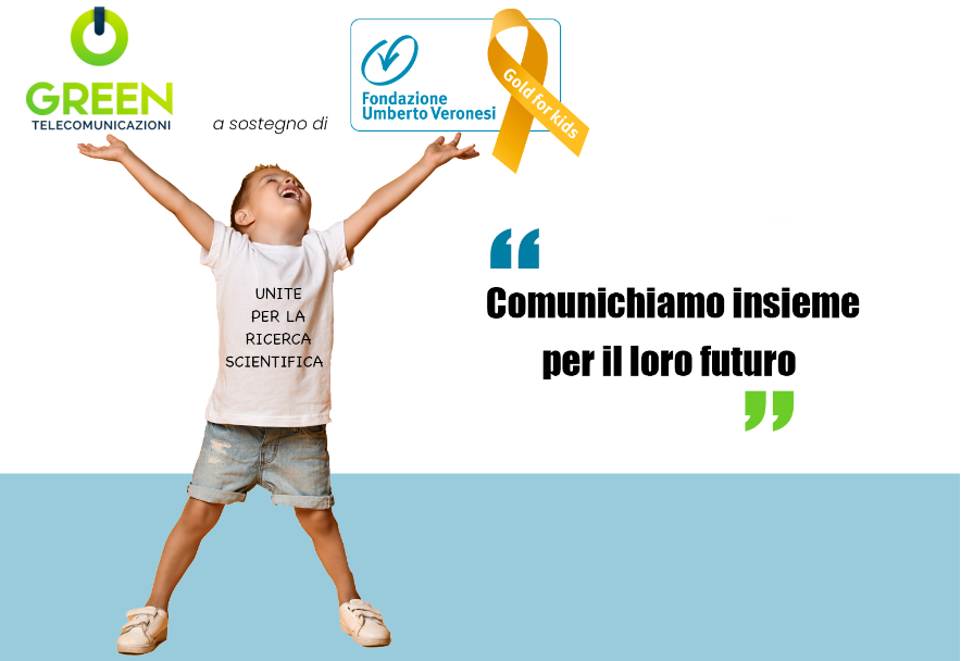 Green Telecomunicazioni sostiene la ricerca sui tumori pediatrici
