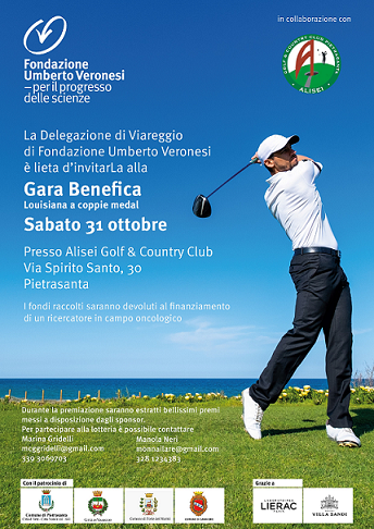 A Viareggio un torneo di golf per la ricerca