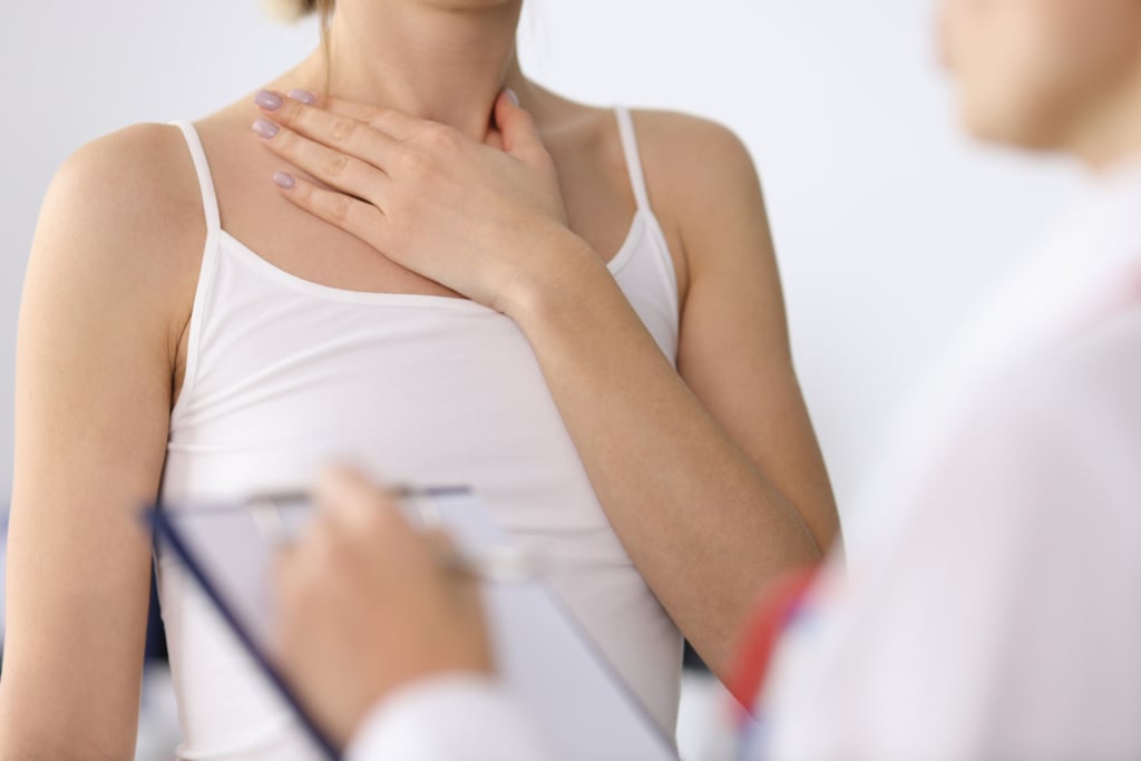 paziente con sospetto diagnostico di linfoma non-hodgkin viene visitata dal medico