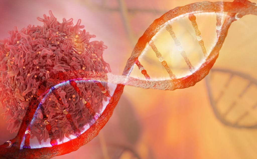 Cellule tumorali che si replicano rapidamente