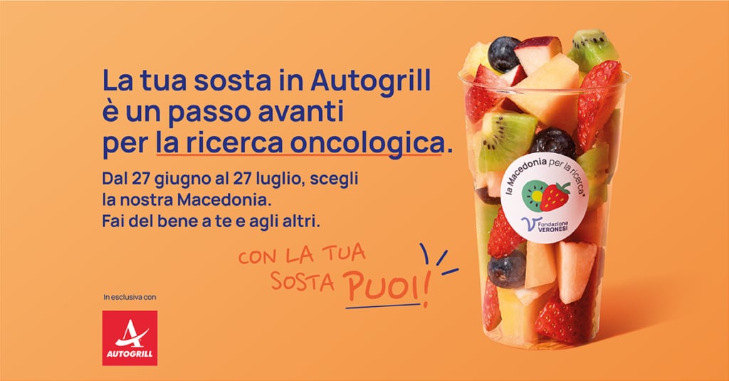 Torna “La macedonia per la ricerca®”: la quarta edizione del progetto di Fondazione Veronesi a sostegno della ricerca scientifica