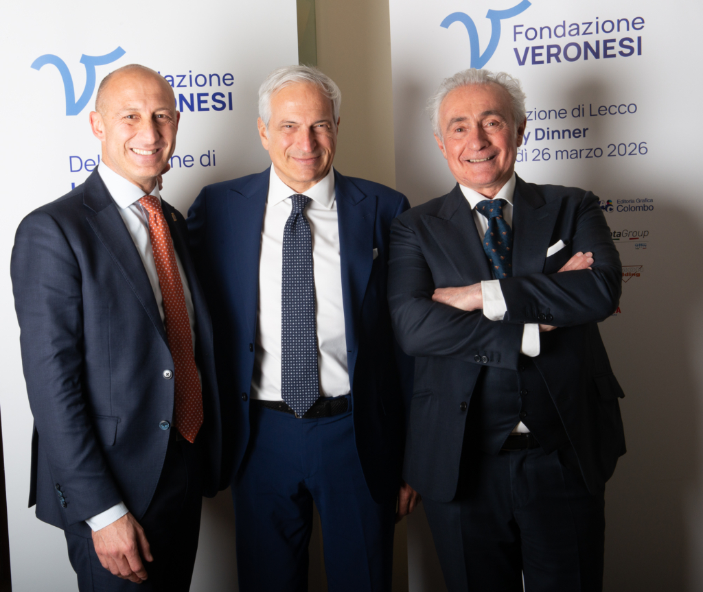 Sindaco di Lecco Mauro Gattinoni, Professor Paolo Veronesi, Giorgio Boiani