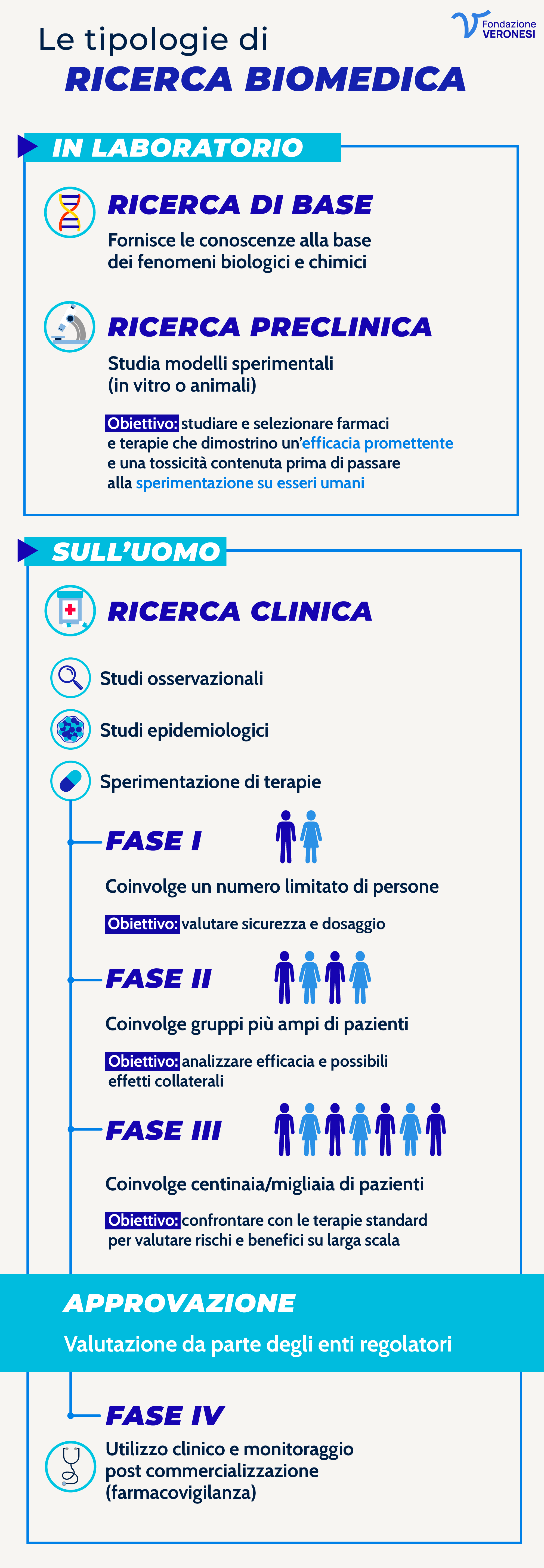 Le fasi della ricerca scientifica clinica